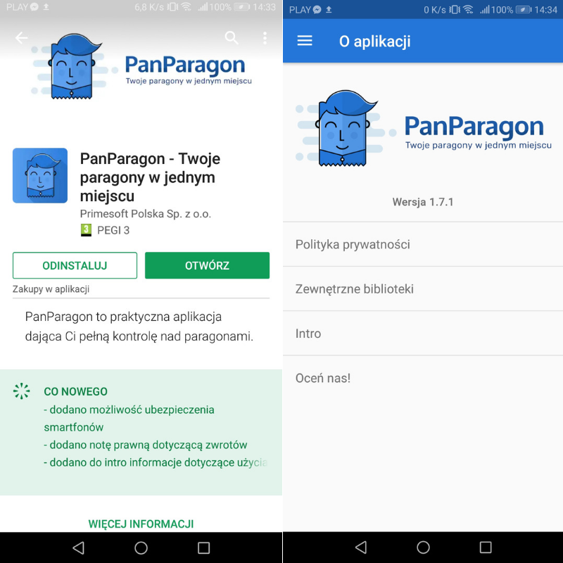 panparagon aplikacja