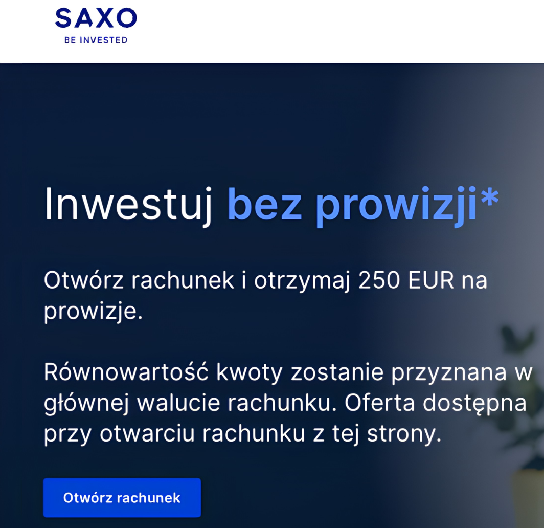 saxo bank konto